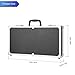 IKAYAA Aluminum Framed Hard Locking Pistol Gun Case Handgun Revolver Carry Storage Box with 2 Combination Lock