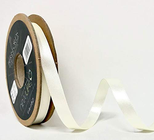 Berisfords 10mm 419 Bridal White NewLife Satin Ribbon 100% Recycled 20m reel