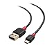 Cable Matters 2-Pack USB to Micro USB Cable (Micro USBCharging Cable) in Black 6 Feet