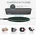 Wireless Charger, Qi Wireless Charging Pad for iPhone X/iPhone 8/8 Plus, Fast Wireless Charger for Samsung Galaxy S8/ S8+/ S7 / S7 edge / S6 edge+, and Note 5 [No AC Adapter]