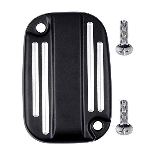image for Anzio Front Black CNC Brake Clutch Master Cylinder Cover Compatible wi