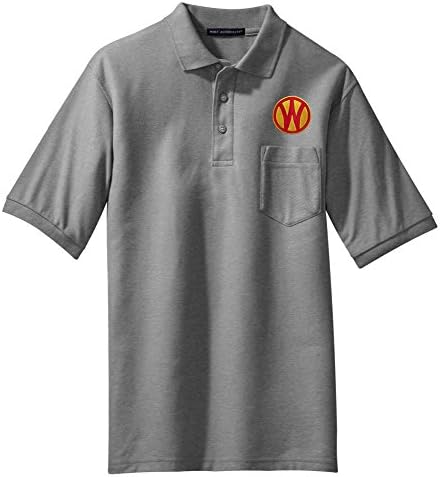 Old and Weary Railroad Logo Embroidered Polo Ash Adult S [108]