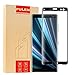 PULEN Compatible with Sony Xperia XZ3 Screen Protector,0.3MM Slim [3D Full Coverage] [Anti-Fingerprints] [Anti-Scratch] [Bubble Free] 9H Hardness Tempered Glass Film for Sony Xperia XZ3 (Black)