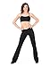 Theatricals Womens V-Front Boot Cut Pants Black M D5107