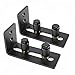 HIIMIEI Barn Door Floor Guides 2 Pack, Heavy Duty Sliding Barn Door Floor Guide Stay Roller Guide Flush to Floor