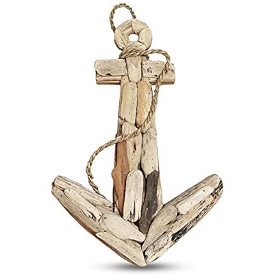 Wooden Anchor Wall Décor Decorative – Nautical Themed Wall Art, Rustic Handmade Wood Anchor, Beach Themed Decoration for… 41PQ3ZVi5HL
