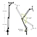 Cell Phone Holder for Desk, Tablet Holder for Bed 4.0 to 11 Inch Device Flexible Long Arms Gooseneck Phone Mount Multi-Angle Rotation Stand Bracket Clamp Clip for Bed(Black)