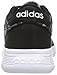 adidas NEO Women's Lite Racer W Running Shoe, Black/White/Black, 9 M US