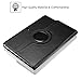 Samsung Galaxy Note Pro 12.2 & Tab Pro 12.2 Rotating Case Cover - Vegan Leather 360 Degree Swivel Stand for NotePRO (SM-P900) & Tab PRO (SM-T900/T905) 12.2-inch Android Tablet