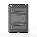 MoKo iPad Mini 3 / 2 / 1 Case, Silicone + Black Hard Polycarbonate Protector with Foldable Stand Cover Case for Mini 3, Mini 2 and Mini (2012 1st gen), BLACK (Will not fit iPad Mini 4)
