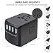 International Travel Adapter, MINGTONG 3 USB & 1 USB C Worldwide Universal Travel Power Plug Adapter, All in One European Power Electrical Adapter for Travel Type C Type A Type G for UK Japan China EU