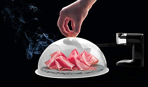 Meva Smoker Gun Infuser Set - Infuse Cold Smoke for Food,Cocktail, Drinks - Includes Dome, Cup Lid and Apple Wood Chips Jar - Thumbnail 4