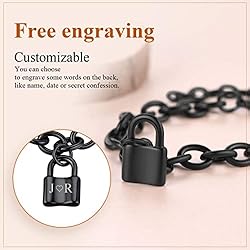 FindChic Black Cable Chain Bracelets for Women with