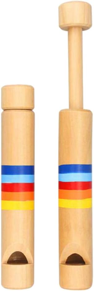 Toyvian 2pcs Wood Slide Whistle Toy Noise Makers for Kids Bag Stuffers, School Prizes: Health & Personal Care