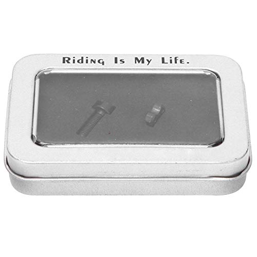 Front Derailleur Pulley Fixing Bolts Titanium Alloy Bike Hollow Guide Wheel Screw for Mountain Bike Front Shift (Black)