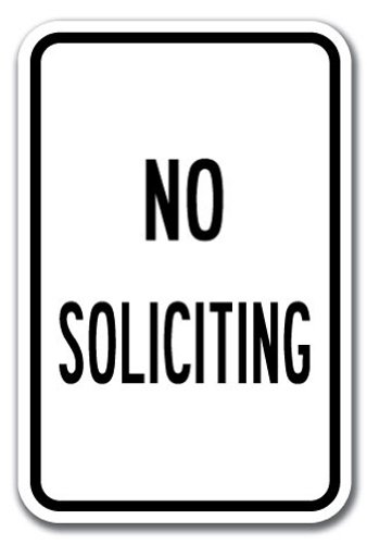 No Soliciting Sign 12