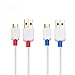 Cable Matters 2-Pack USB to Micro USB Cable (Micro USB Charging Cable) in White 6 Feet