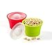 Kinderville Little Bites Silicone Storage Jars, Set of 2, in Red/Green