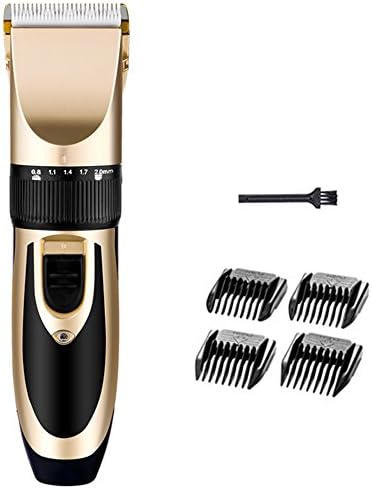 Veoker Rechargeable Hair Cutting Kit with 4 Limit Combs,Professional Cordless Hair Clipper for Men,Kids,Babies,Ceramic Blade(Gold)