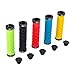 Choose Mountain Bike Grips Bicycle Handlebar Grips Double Lock on MTB Grips BMX Folding Bike Grips Red/Green/Blue/Yellow/Black