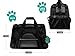 PetAmi Airline Approved Pet Carrier for Cat, Soft Sided Dog Carrier for Small Dogs, Cat Travel Supplies Accessories for Indoor Cats, Ventilated Pet Carrying Bag Medium Large Kitten Puppy, Large Black