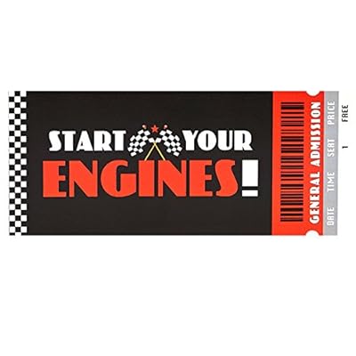 Racecar Racing Party Supplies Invitation (8)