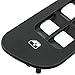 Red Hound Auto 2002-2008 Compatible with Dodge Ram 1500 2500 3500 Quad Cab Bezel Dark Gray for Master Window Switch Panel Plate