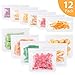Reusable Sandwich Bags, Kollea 12 Pack Freezer Ziplock Bags (6 Reusable Sandwich Bags & 6 Reusable Snack Bags), Extra Thick BPA Free Lunch Bags Leakproof Storage Bags for Food & Home Organization