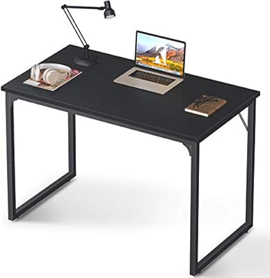 black computer desk
