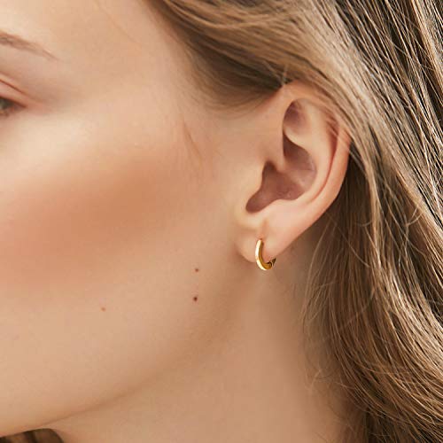 Small Gold Hoop Earrings For Women 14k Real Gold Plated Hypoallergenic Tiny Cartilage Huggie Girls Ear Jewelry Pricepulse