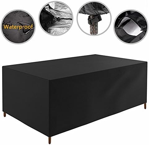 126x 87x 28 inch Patio Furniture Cover Water Resistant Durable Outdoor Table and Chair Cover Rectangle