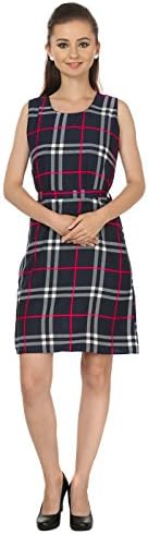 My Swag Crepe Round Neck Casual Women A-Line Regular Midi Dress