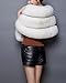 Pinkmerry Faux Fur Wrap Cape Shawl for Women (FBA)