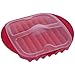 Lekue Microwave Bacon Maker/Cooker with Lid, Red