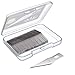 Gejoy Hobby Blades Set in Storage Case, 11 Replacement Blade for Hobby Knife Cutting Tool for Art Cutting, Sculpture, Scrapbooks (100)