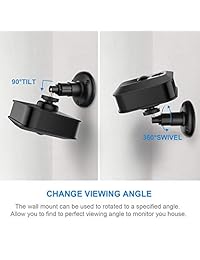 Blulu - Soporte de pared ajustable para cámara de fotos (3 unidades, 360 grados, soporte de montaje de material duradero, compatible con el sistema de seguridad Blink XT para interiores exteriores)