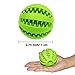 Idepet Dog Toy, Nontoxic Bite Resistant Toy for Pet Dogs Puppy Cat, Dog Pet Food Treat Feeder Chew Tooth Cleaning Exercise Game IQ Training Ball (Green)
