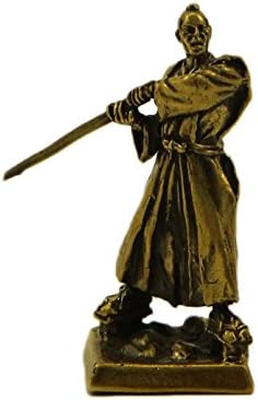 Samurai with a two-handed sword of Nodachi Bronze Statuette Samurais 2 series Handmade military historical miniature 40 mm Collection figurine metal toy Soldier min21