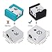 FYSETC 3D Printing Parts MK10 Silicone Cover Heater Block Silicone Socks Temperature Extremely Stable for Wanhao i3 Makerbot MK10 Style Extruders - 3 Pack Black+Blue
