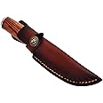 Leather Knife Sheath, Straight Knife Holster Knife Blade Cover Belt Knife Pouch for 5" Blade Knife