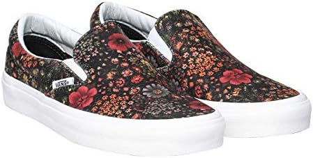 vans floral leather slip on