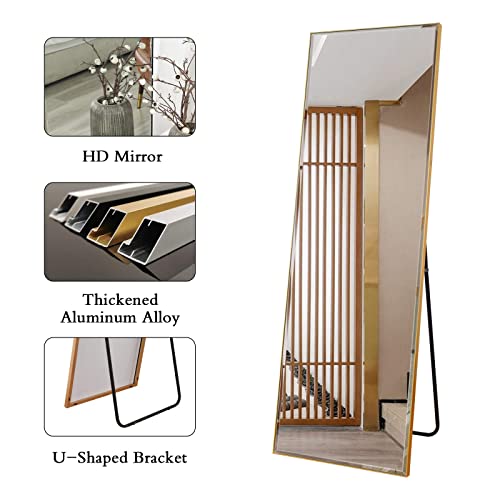 BEAUTYPEAK Full Length Mirror 20" x 60" Body Dressing Standing Hanging