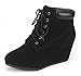 DREAM PAIRS TOWERR Women's Fashion Casual Outdoor Low Wedge Heel Booties Shoes