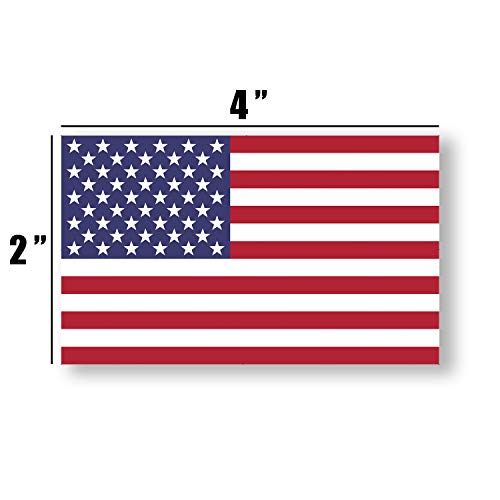 5 Pack USA American Flag Vinyl Decal Army Navy Tactical Military Country Weather-Resistant Bumper Stickers for Laptop, PC, Phone, Tablet (2"x4")