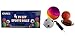 KINREX 4 PC Sports Ball Set - 1 Rainbow Playground Ball - 1 Football - 1 Soccer Ball - 1 Basketball - 1 Deluxe Ball Pump