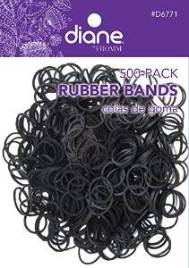 Pack of 500 Small Black Rubber Bands for Styling, Kids Hair, Braids Hair, Dreadlocks, Babies, Hair Twists, Ethnic Styles and Even Fishing, Urban Essence Brand