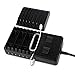 Upow Universal 8-Port USB Charging Station with 2 AC Outlets, Black