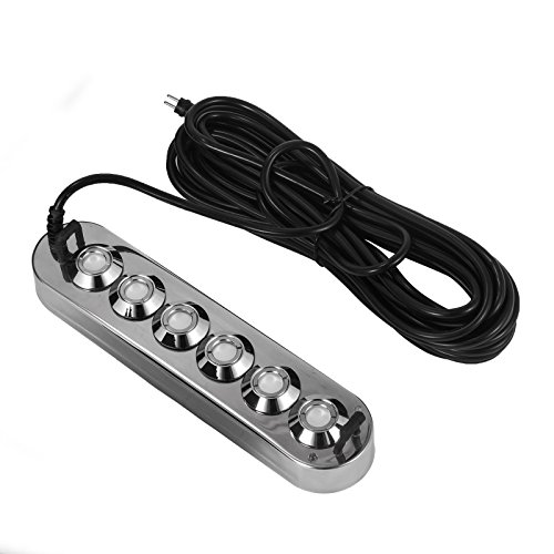 VEVOR 6 Head Ultrasonic Mist Maker Fogger AC24V 200W 1600ml/h Mist Maker Fogger Air Humidifier w/Transformer Accessories for Industrial Scenic Agriculture Greenhouse Hydroponics Garden/Lawn/Pond