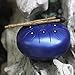 5.5 Inch Mini Steel Tongue Drum with Musical Mallet and Travel Bag for Personal Meditation, Yoga, Zen (Blue)