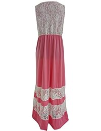 RUYUE Vestido largo casual para madre e hija, a rayas, vestido de playa